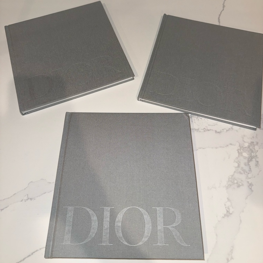 Dior Elegant Gray Coffe Table Book Set of 3🩶